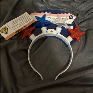 Star Headband with Red, Blue, and Clear Stars